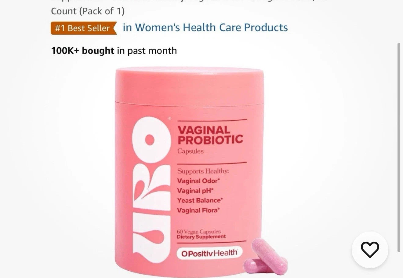 🌸 URO Vaginal Probiotic – Bienestar íntimo desde adentro 🌸