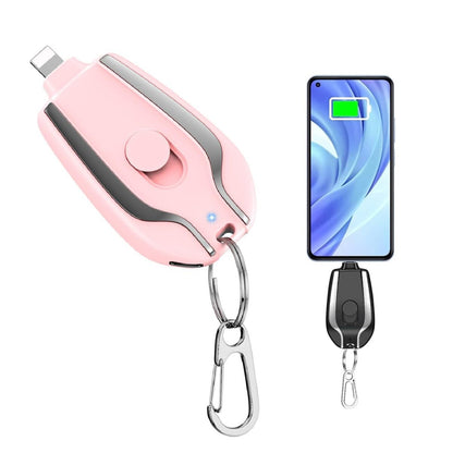 🔋🌸 Mini Cargador Portátil Rosado para iPhone – Tu energía de bolsillo 🌸🔋