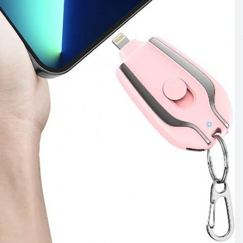 🔋🌸 Mini Cargador Portátil Rosado para iPhone – Tu energía de bolsillo 🌸🔋