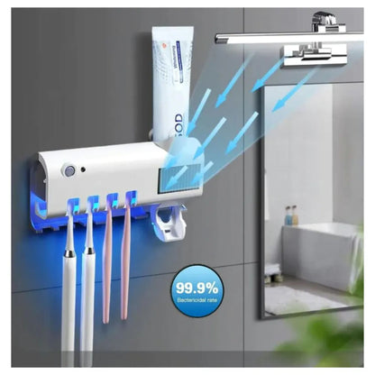 Esterilizador de Cepillos de Dientes y Dispensador de Pasta Dental 🦷💡